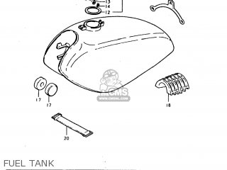 FUEL TANK - TC185 1977 (B) USA (E03)