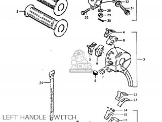 LEFT HANDLE SWITCH - TC185 1977 (B) USA (E03)