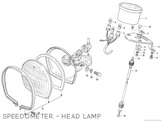 SPEEDOMETER - HEAD LAMP - TC90