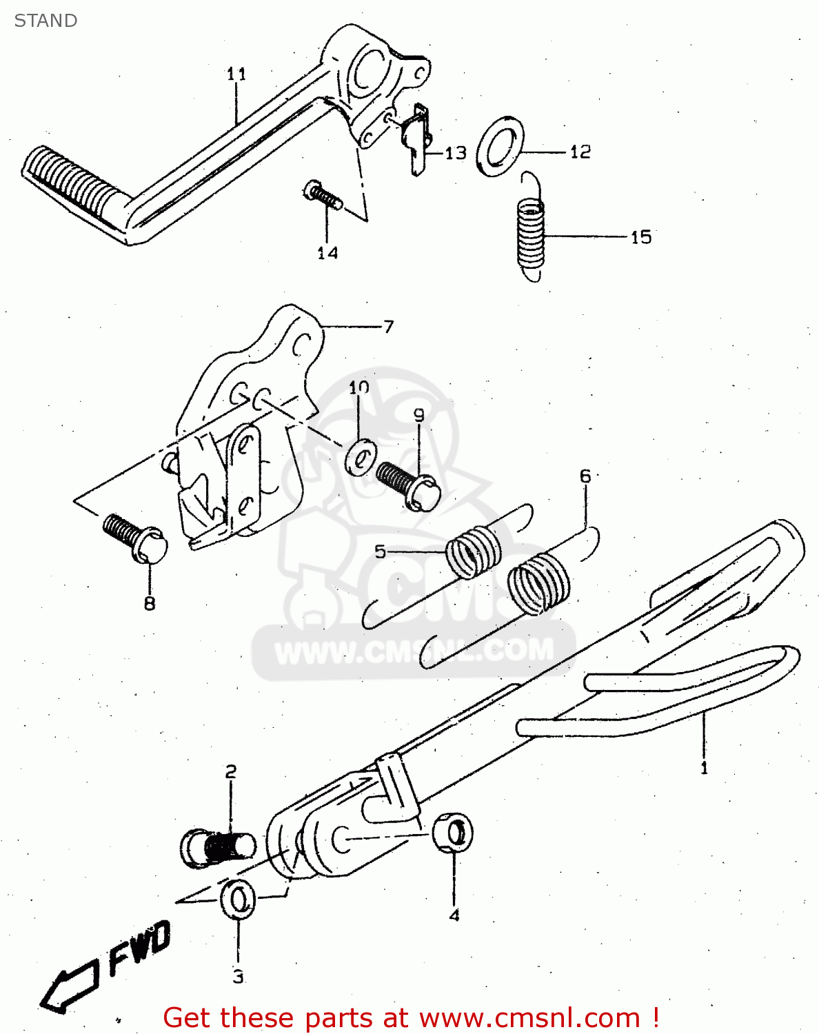 STAND TL1000R 1998 (W) (E02 E04 E18 E22 E24 E25 E34)
