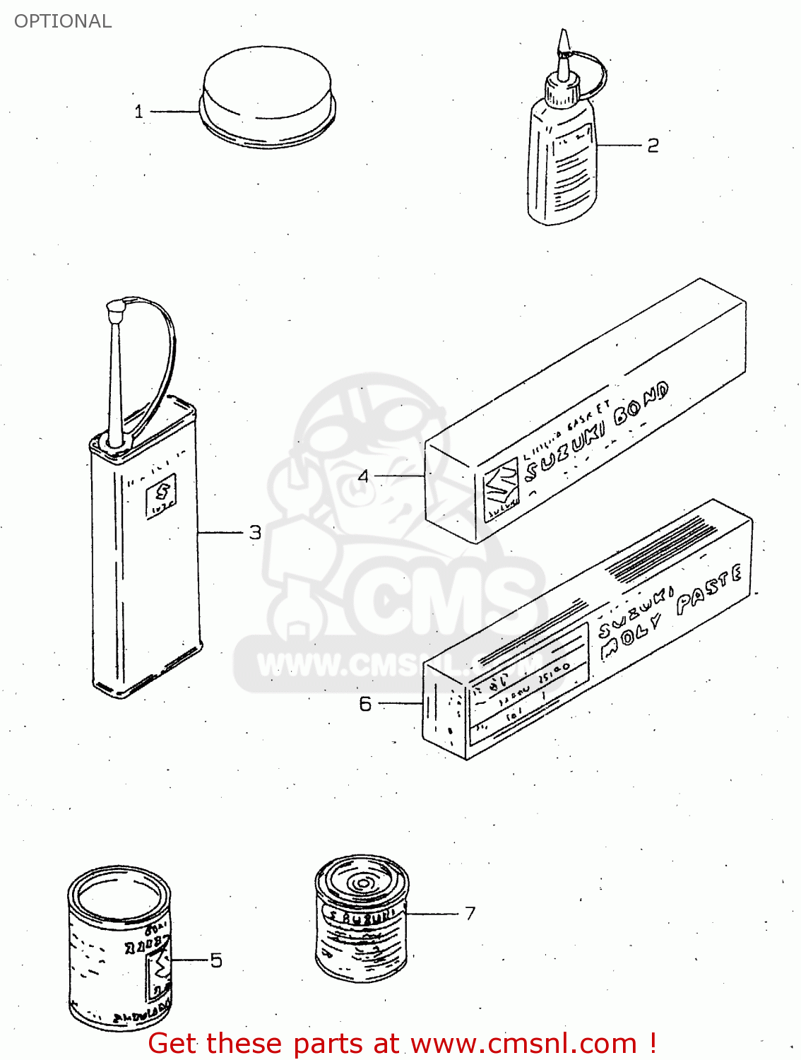 OPTIONAL TL1000R 1998 (W) (E02 E04 E18 E22 E24 E25 E34)