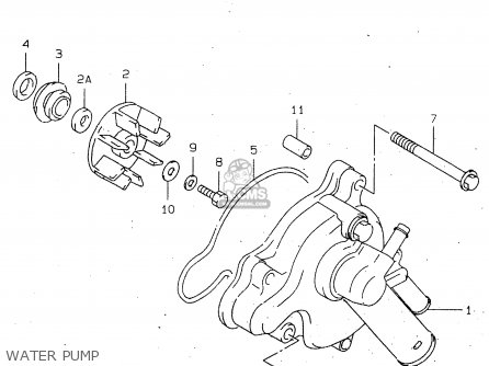 WATER PUMP - TL1000R 1998 (W) (E02 E04 E18 E22 E24 E25 E34)