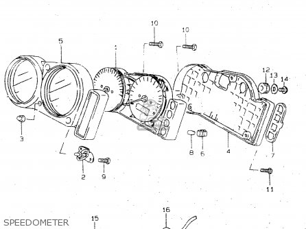 SPEEDOMETER - TL1000R 1998 (W) (E02 E04 E18 E22 E24 E25 E34)