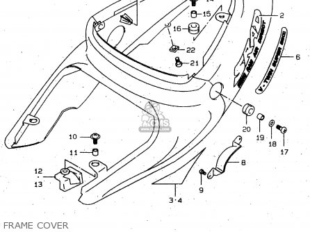 FRAME COVER - TL1000R 1998 (W) (E02 E04 E18 E22 E24 E25 E34)