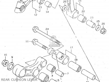 REAR CUSHION LEVER - TL1000R 1998 (W) (E02 E04 E18 E22 E24 E25 E34)