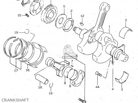 CRANKSHAFT - TL1000R 1998 (W) (E02 E04 E18 E22 E24 E25 E34)