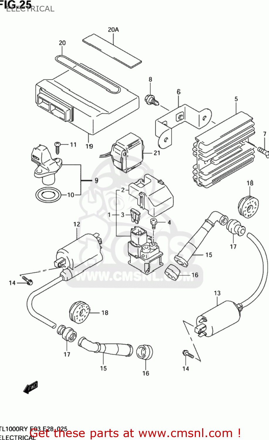 ELECTRICAL TL1000R 1998 (W) USA (E03)