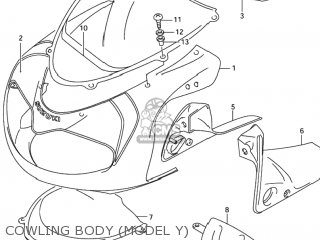 COWLING BODY (MODEL Y) - TL1000R 1998 (W) USA (E03)