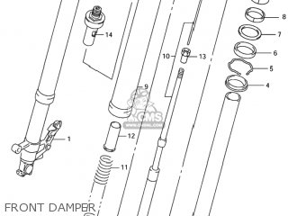 FRONT DAMPER - TL1000R 1998 (W) USA (E03)