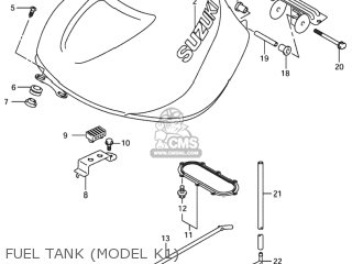 FUEL TANK (MODEL K1) - TL1000R 1998 (W) USA (E03)