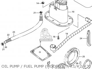 OIL PUMP / FUEL PUMP (MODEL X/Y/K1/K2/K3) - TL1000R 1998 (W) USA (E03)