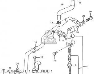 REAR MASTER CYLINDER - TL1000R 1998 (W) USA (E03)