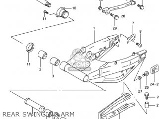 REAR SWINGING ARM - TL1000R 1998 (W) USA (E03)