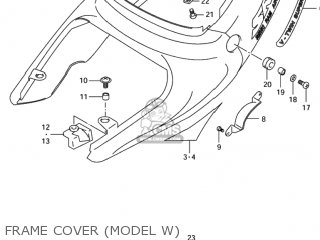 FRAME COVER (MODEL W) - TL1000R 1999 (X) USA (E03)