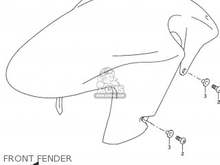 FRONT FENDER - TL1000R 1999 (X) USA (E03)