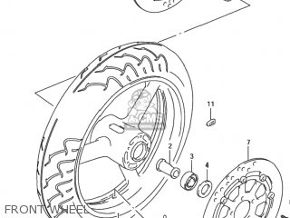 FRONT WHEEL - TL1000R 1999 (X) USA (E03)