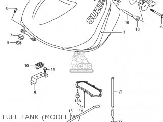 FUEL TANK (MODEL W) - TL1000R 1999 (X) USA (E03)