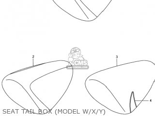 SEAT TAIL BOX (MODEL W/X/Y) - TL1000R 1999 (X) USA (E03)