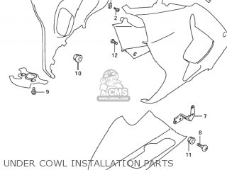 UNDER COWL INSTALLATION PARTS - TL1000R 1999 (X) USA (E03)