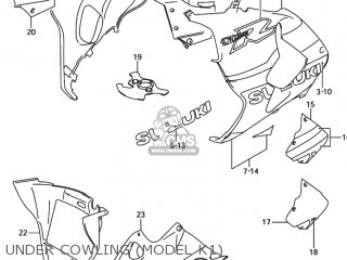 UNDER COWLING (MODEL K1) - TL1000R 1999 (X) USA (E03)