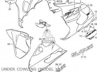 UNDER COWLING (MODEL X) - TL1000R 1999 (X) USA (E03)