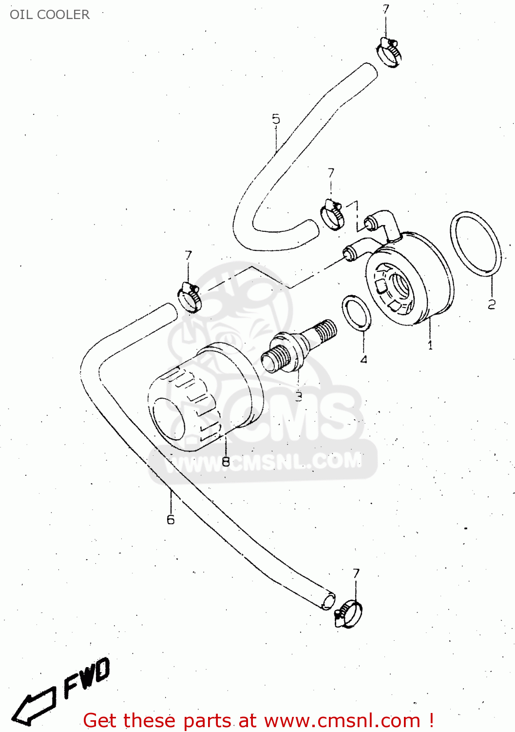 OIL COOLER TL1000R 1999 (X)