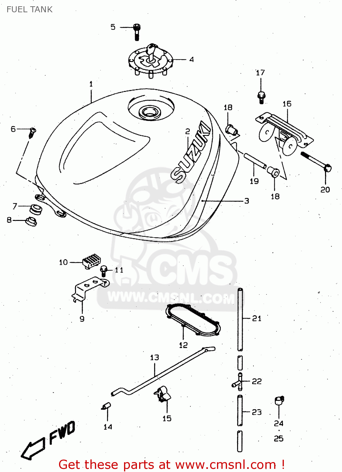 FUEL TANK TL1000R 1999 (X)