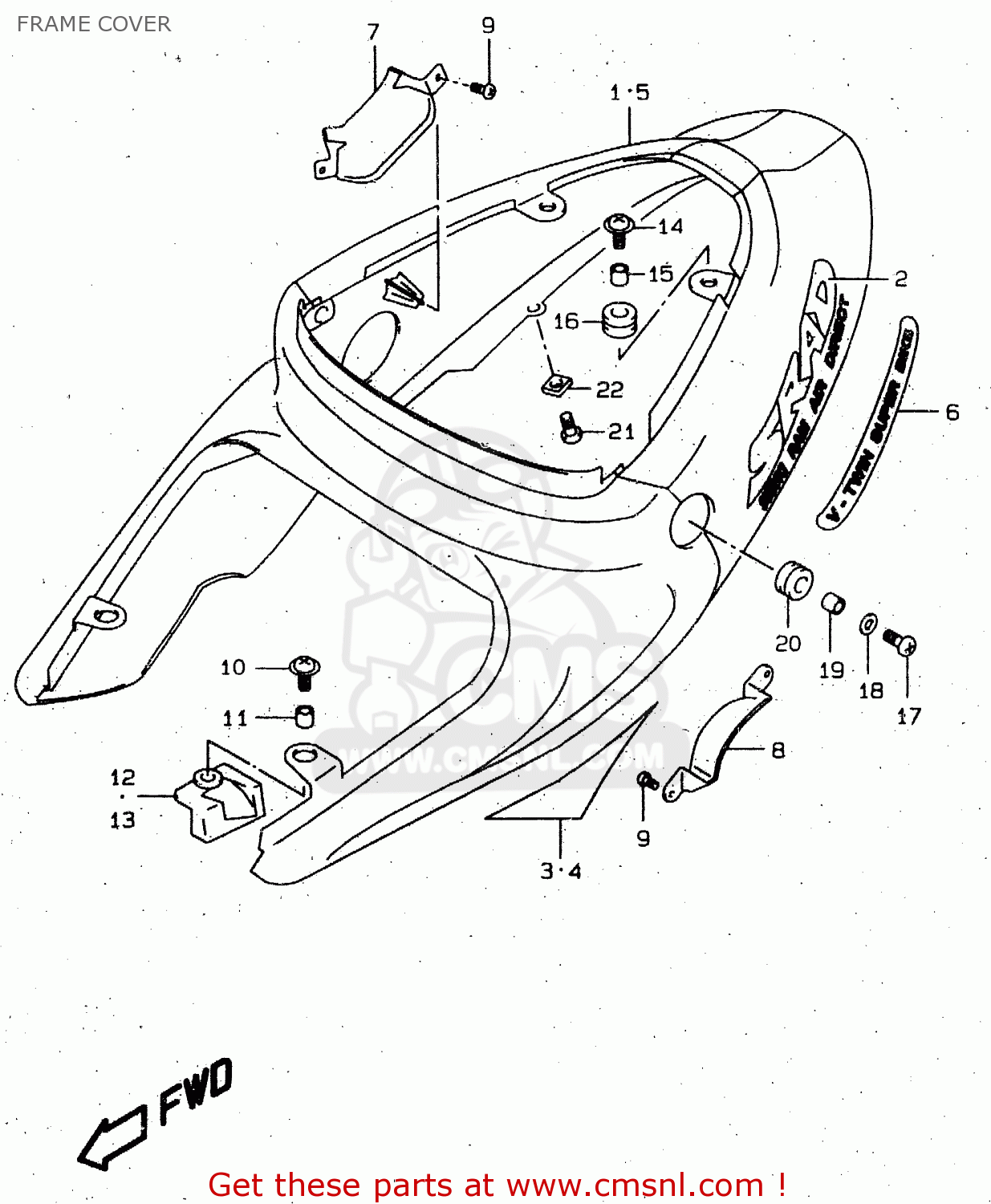 FRAME COVER TL1000R 1999 (X)