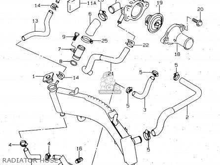 RADIATOR HOSE - TL1000R 1999 (X)