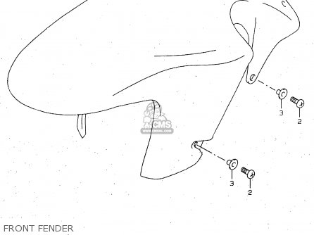 FRONT FENDER - TL1000R 1999 (X)