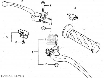 HANDLE LEVER - TL1000R 1999 (X)