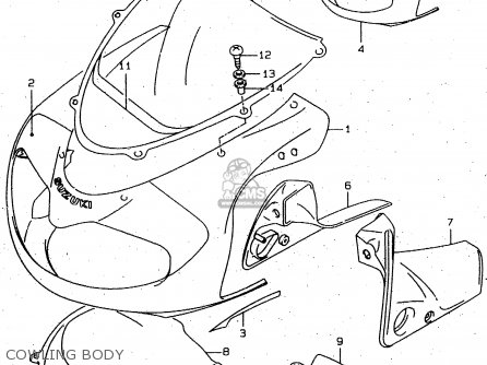 COWLING BODY - TL1000R 1999 (X)