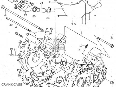 CRANKCASE - TL1000R 1999 (X)