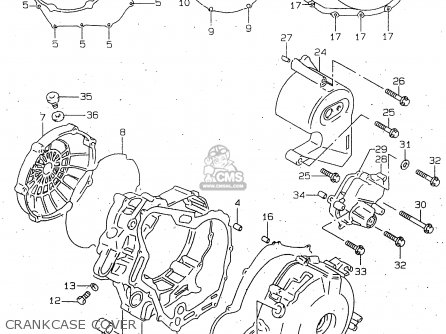 CRANKCASE COVER - TL1000R 1999 (X)