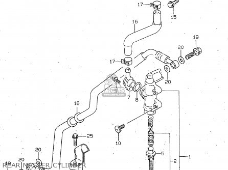 REAR MASTER CYLINDER - TL1000R 1999 (X)