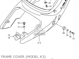 FRAME COVER (MODEL K3) - TL1000R 2000 (Y) USA (E03)