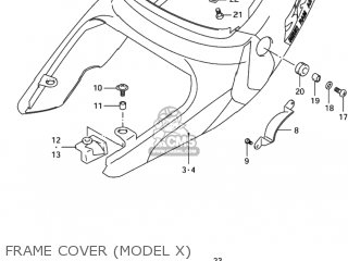 FRAME COVER (MODEL X) - TL1000R 2000 (Y) USA (E03)