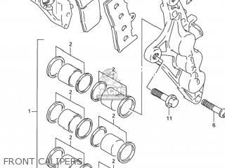 FRONT CALIPERS - TL1000R 2000 (Y) USA (E03)