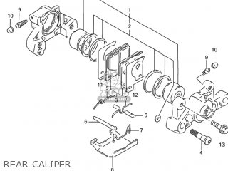 REAR CALIPER - TL1000R 2000 (Y) USA (E03)