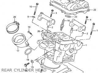 REAR CYLINDER HEAD - TL1000R 2000 (Y) USA (E03)