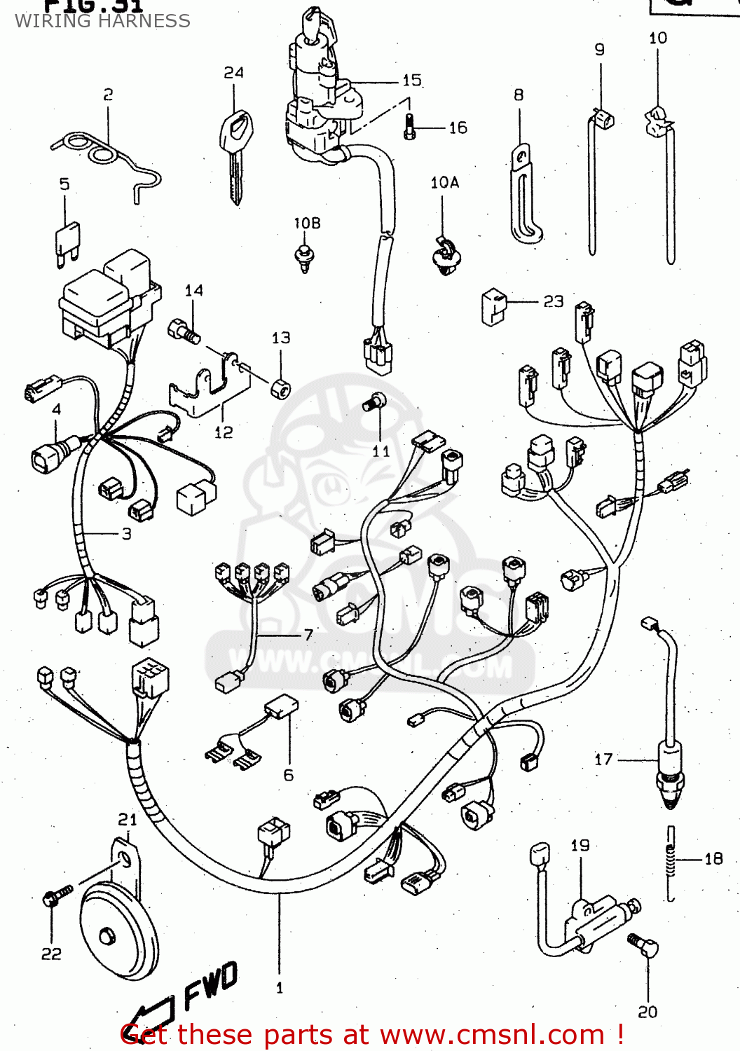 Suzuki Tl1000r 2000  Y  Wiring Harness