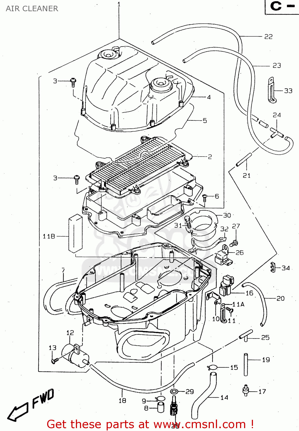AIR CLEANER TL1000R 2000 (Y)