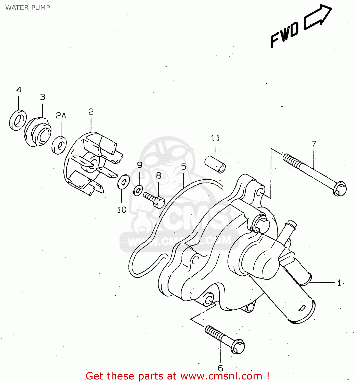 WATER PUMP TL1000R 2000 (Y)