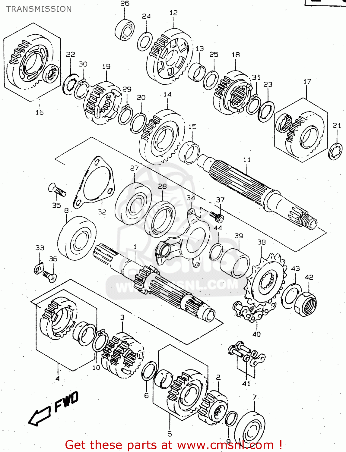 TRANSMISSION TL1000R 2000 (Y)