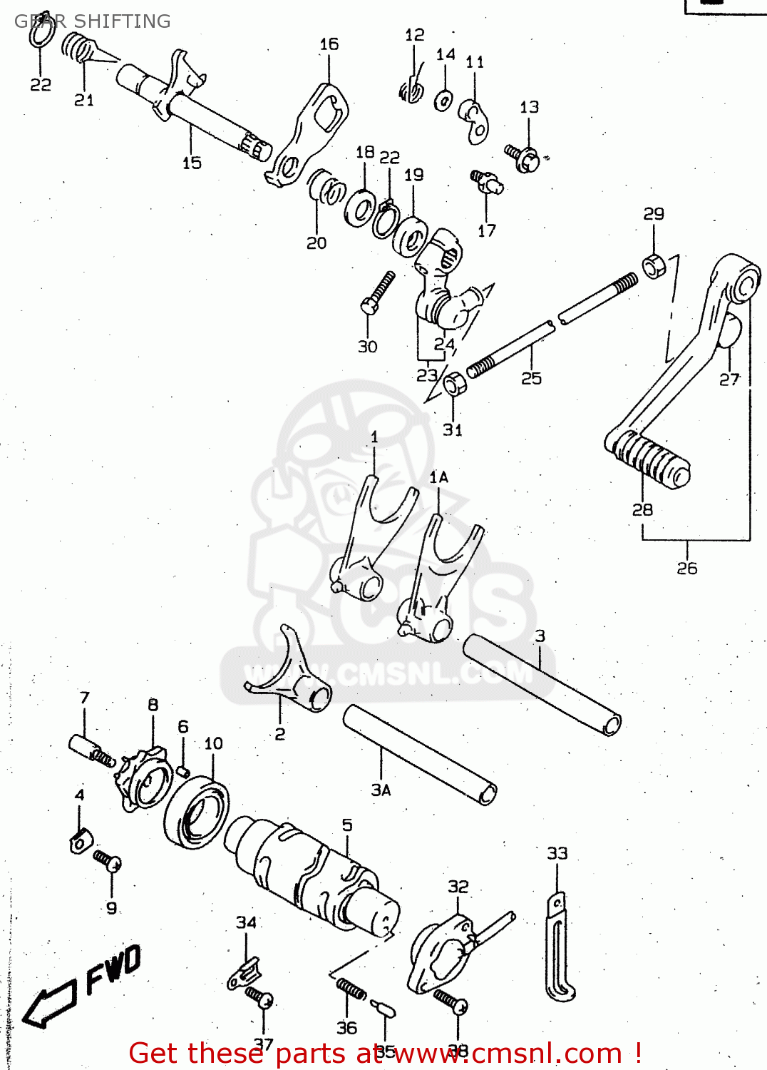 GEAR SHIFTING TL1000R 2000 (Y)