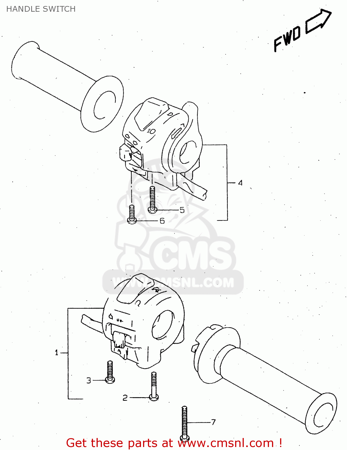 HANDLE SWITCH TL1000R 2000 (Y)