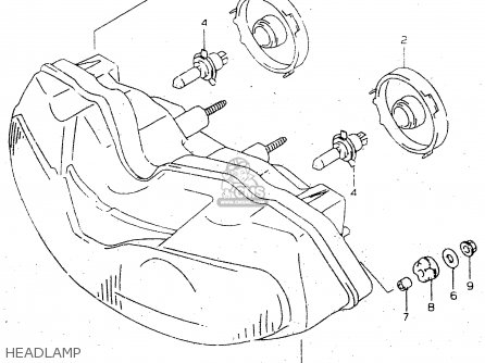 HEADLAMP - TL1000R 2000 (Y)