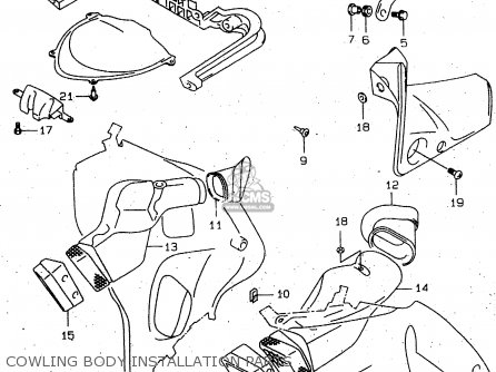 COWLING BODY INSTALLATION PARTS - TL1000R 2000 (Y)