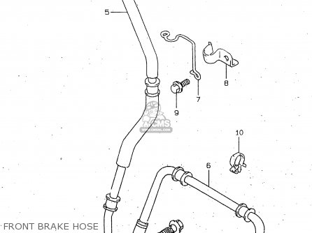 FRONT BRAKE HOSE - TL1000R 2000 (Y)