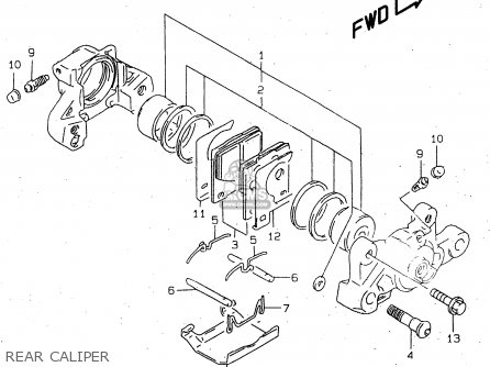 REAR CALIPER - TL1000R 2000 (Y)